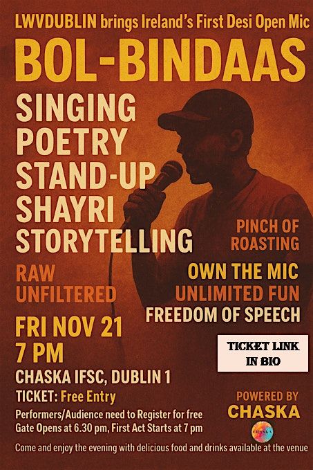 Bol Bindaas - Ireland's First Desi Open Mic