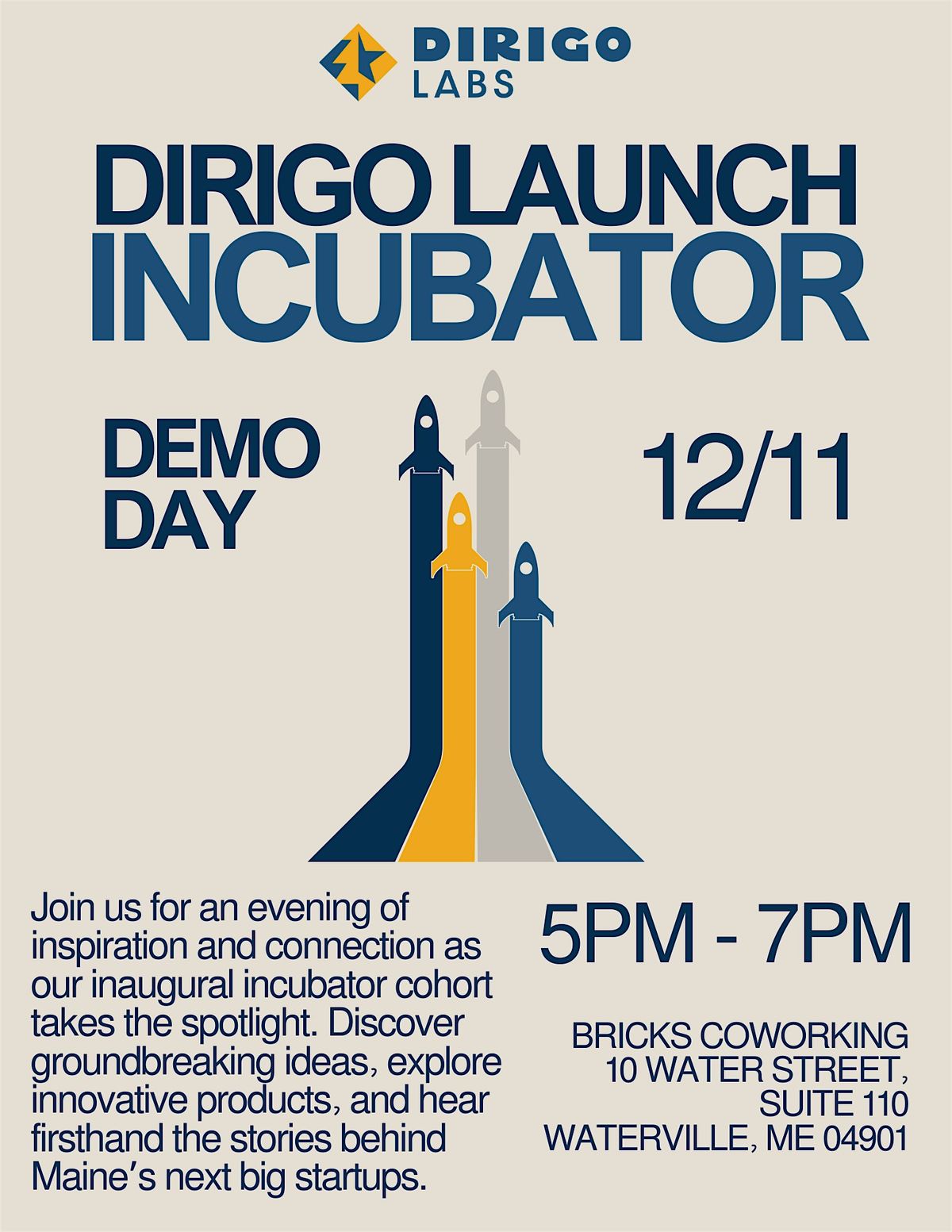 Dirigo Launch Demo Day