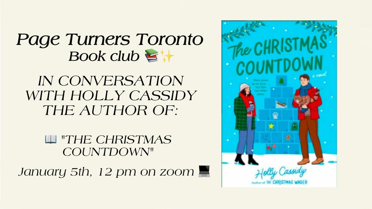 Page Turners Toronto Virtual Meetup & Author Chat with Holly Cassidy