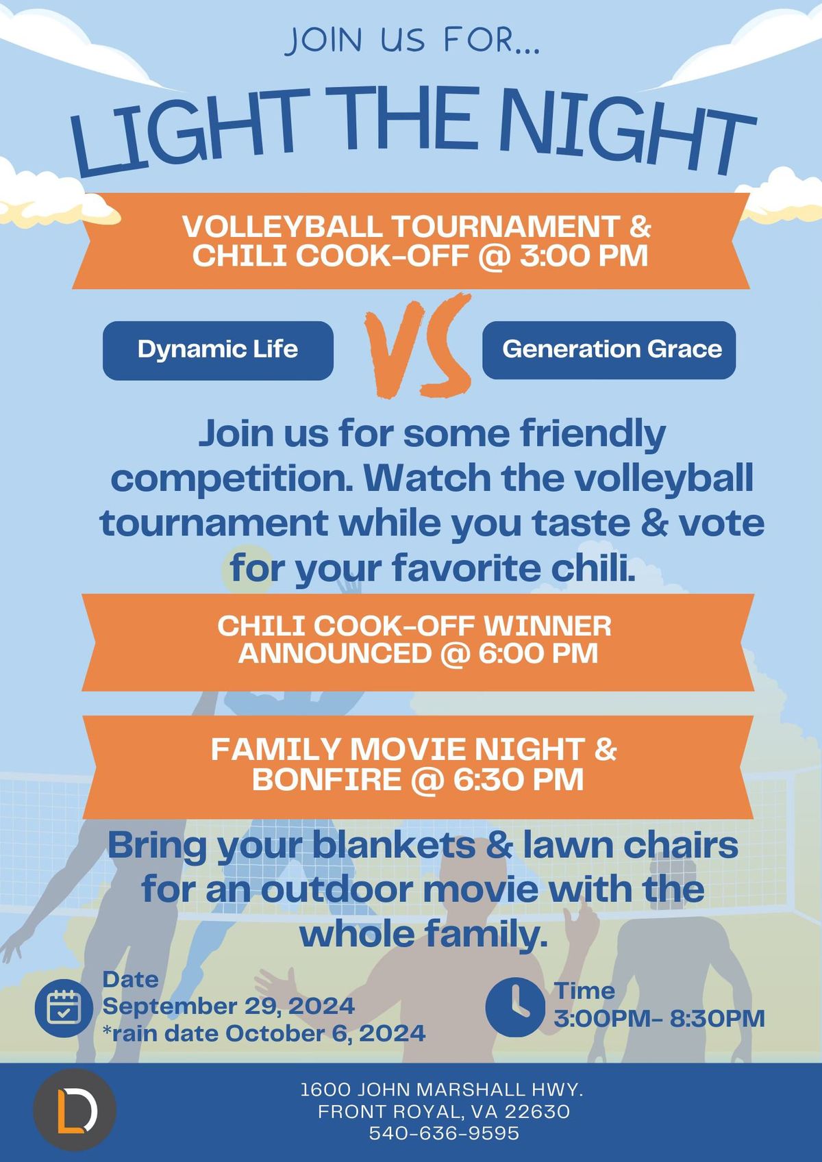 Volleyball Tournament\/Chili Cook-Off and Family Night