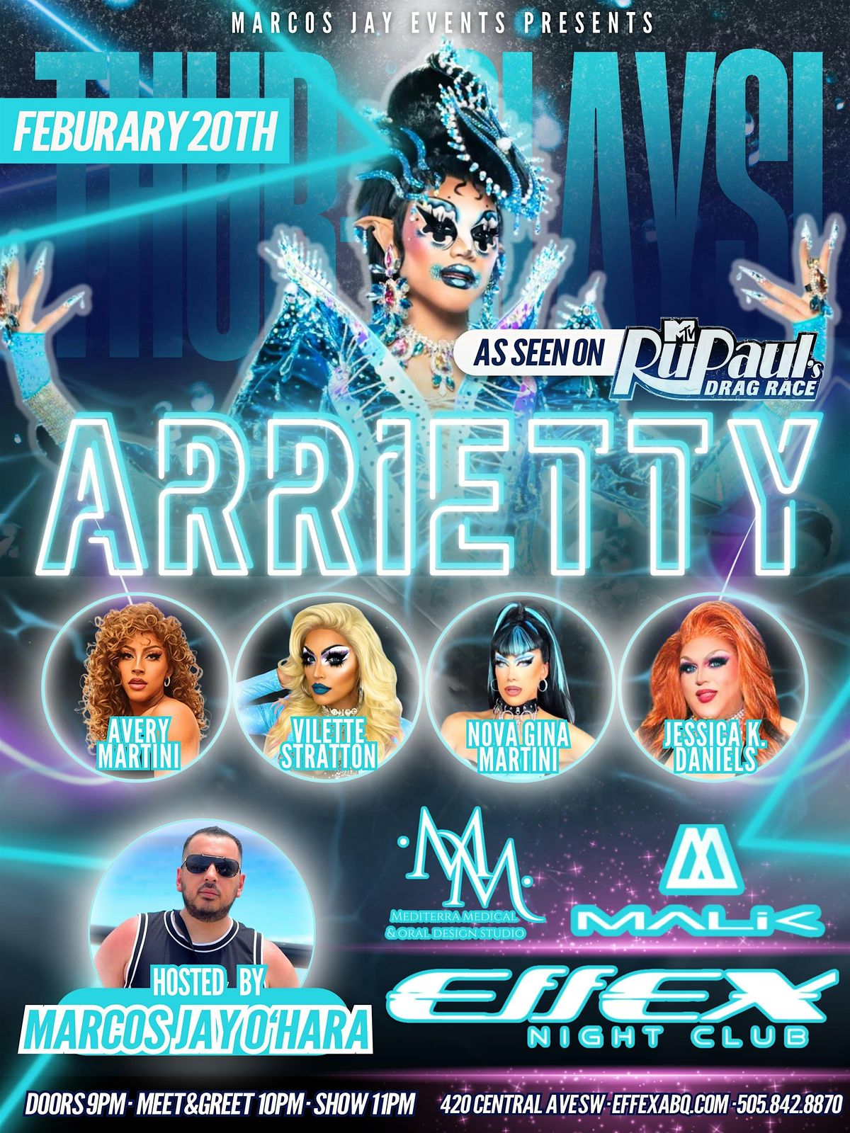 Marcos Jay Events presents ThurSLAYS with Arriety