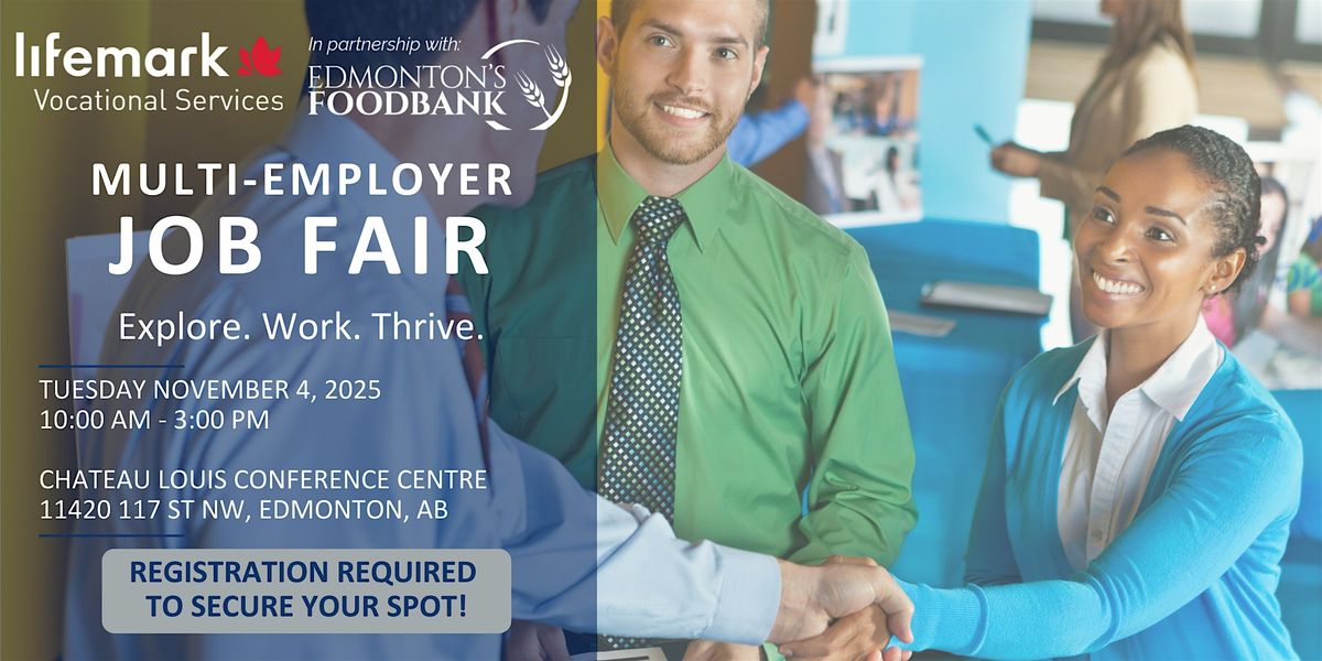 Lifemark & Edmonton Food Bank Multi-Employer Job Fair