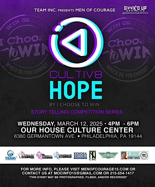 Cultiv8 Hope- Story Telling Competition Series