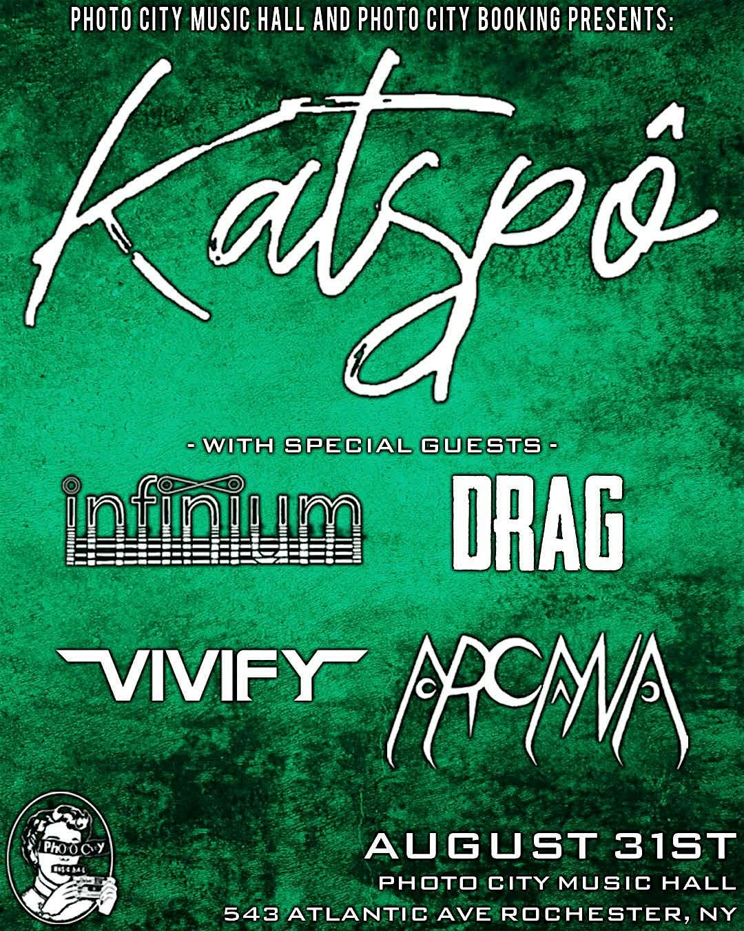 Katspo, Infinium, Drag HC, Vivify, & Arcana @ Photo City Music Hall