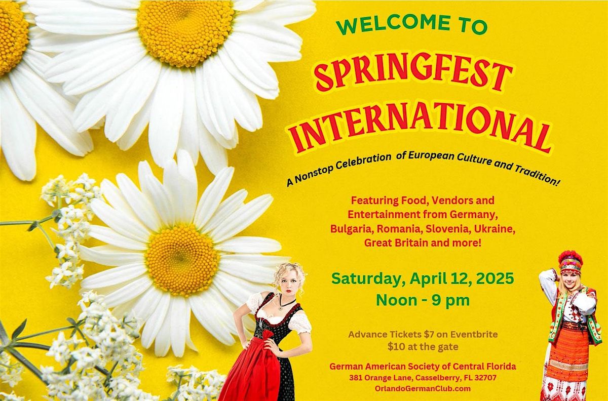 Springfest International Saturday, April 12,  2025