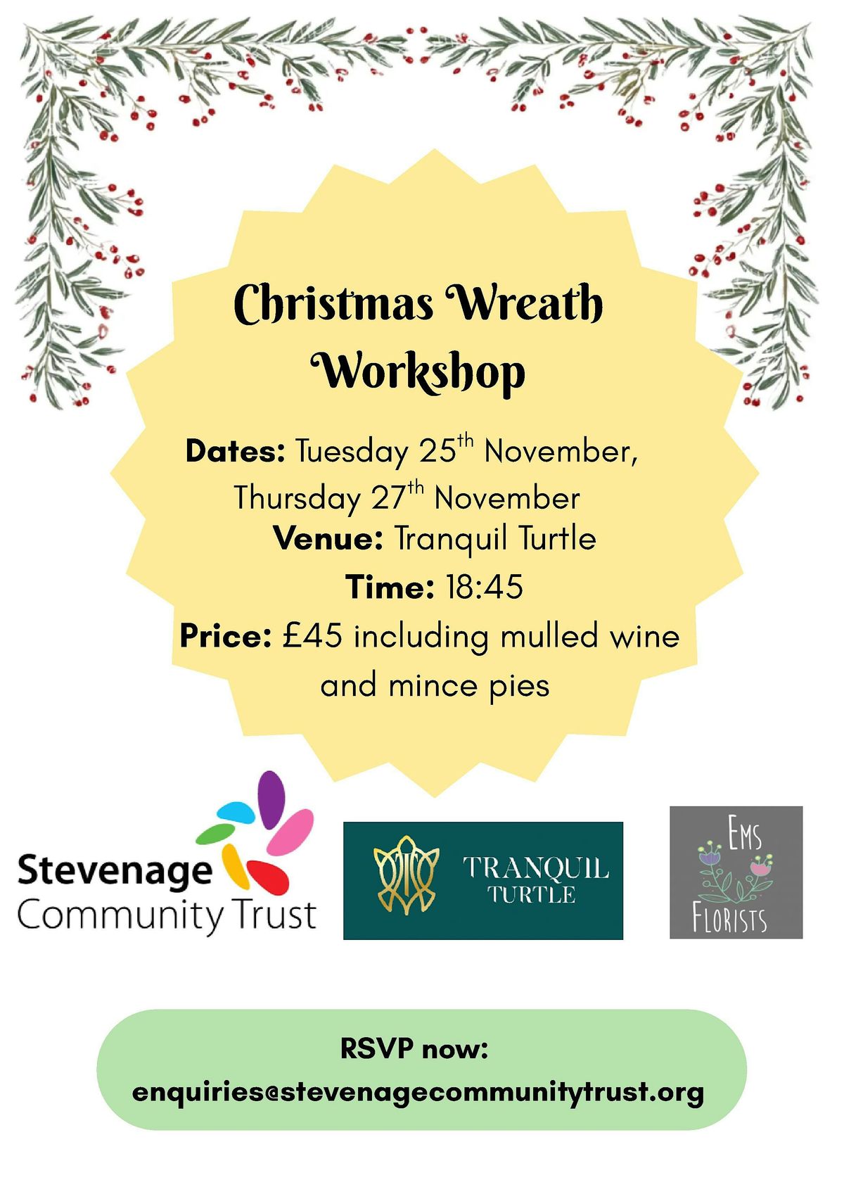 Christmas Wreath Workshop - 27th November 2025