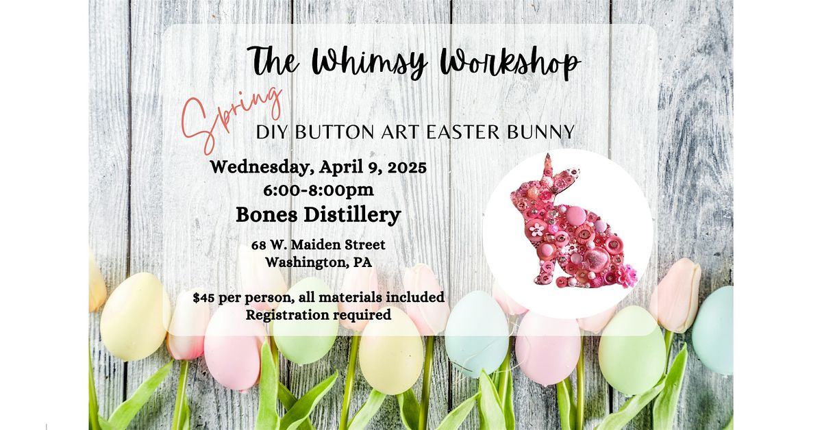 DIY Button Art Easter Bunny Workshop