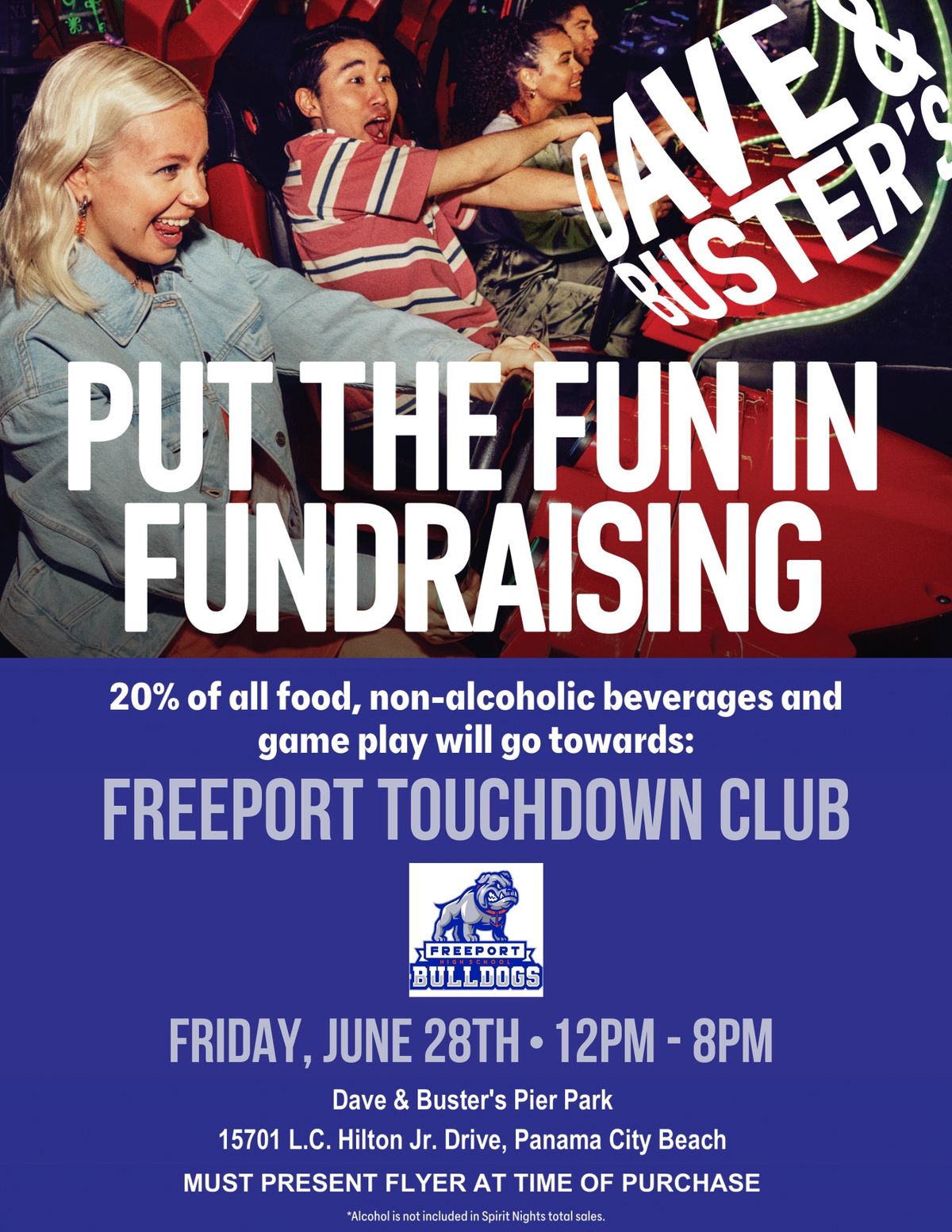 Night Out with Freeport Touchdown Club at Dave & Busters