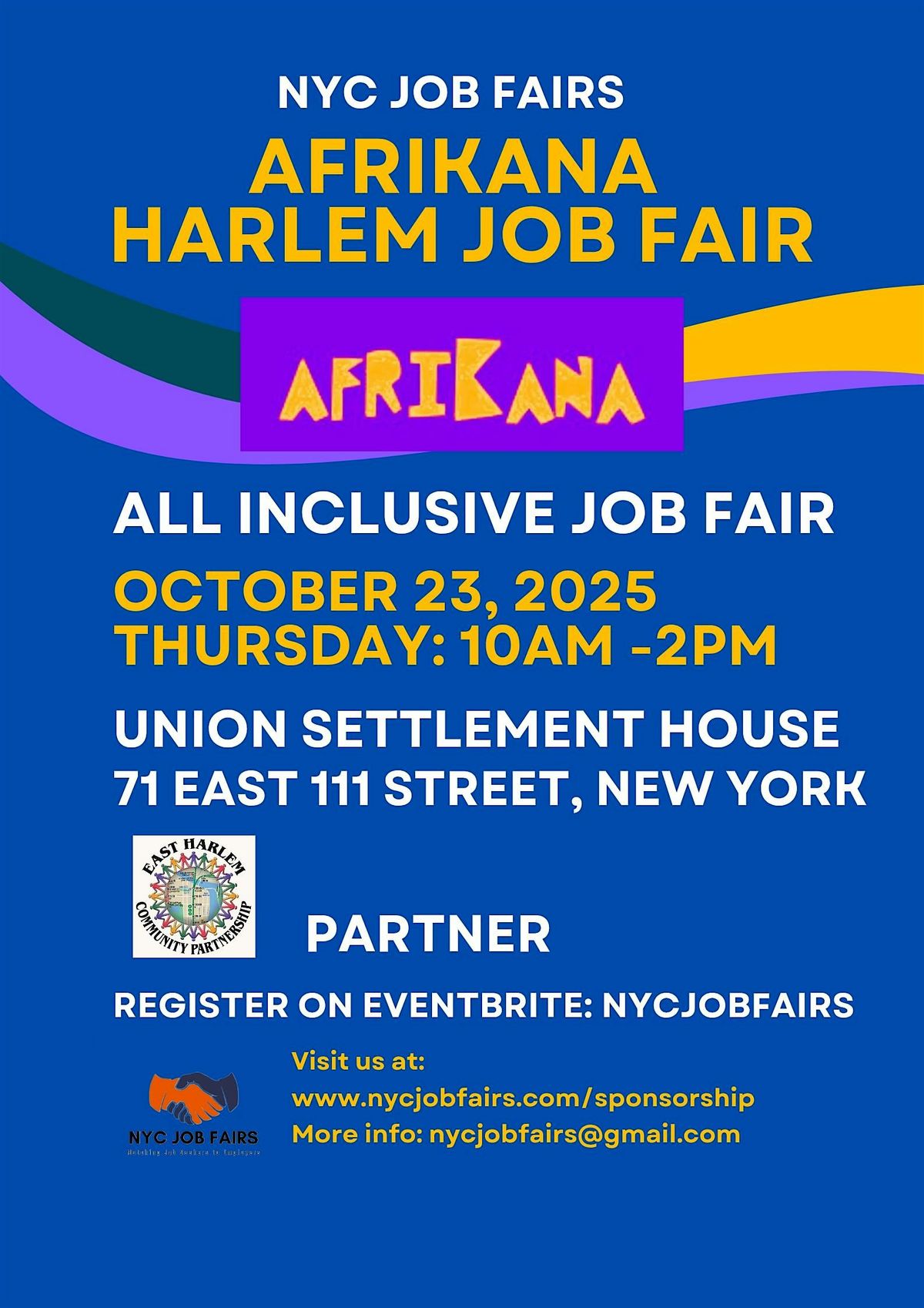 AFRIKAN HARLEM (ALL INCLUSIVE) JOB FAIR