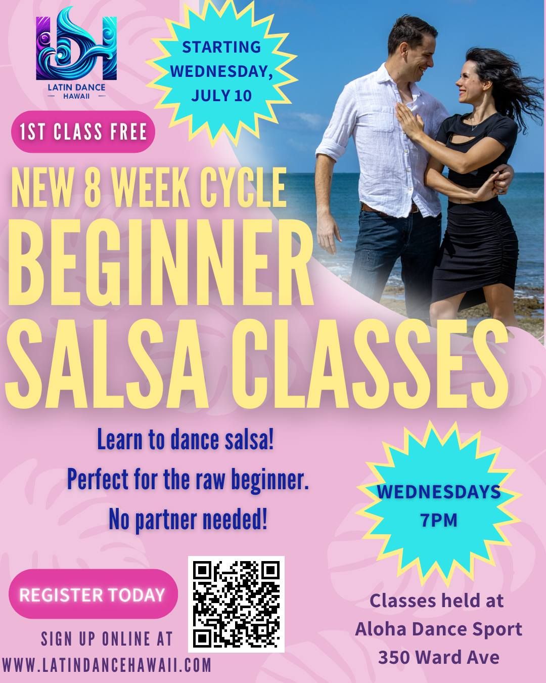 Latin Dance Hawaii: 8 Week Beginner Salsa Cycle
