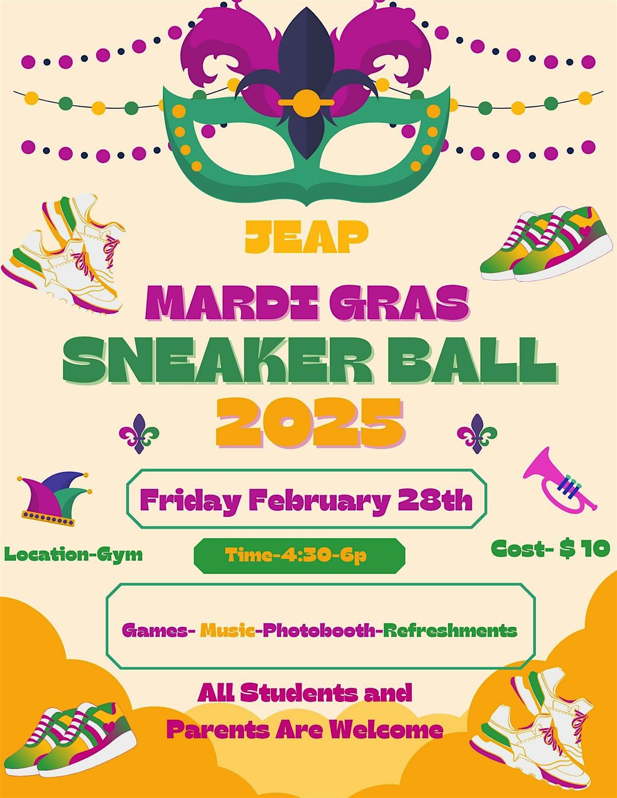 JEAP Mardi Gras Sneaker Ball 2025