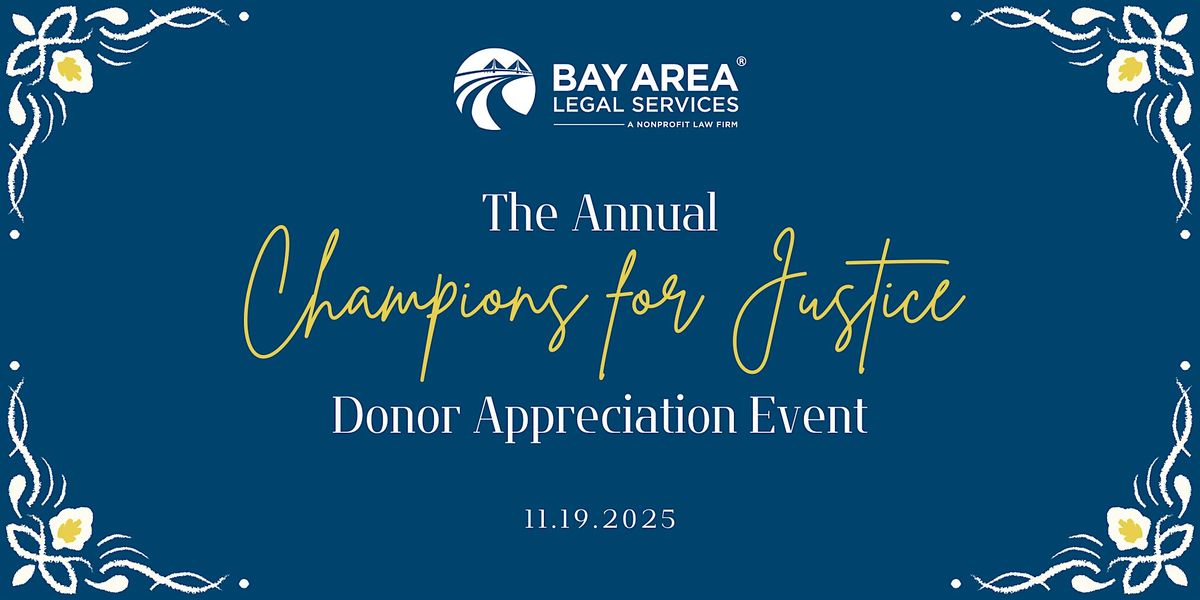 2025 Champions for Justice Donor Appreciation Event