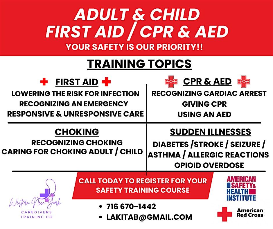 ARC: ADULT & PEDIATRIC FIRST AID \/ CPR & AED