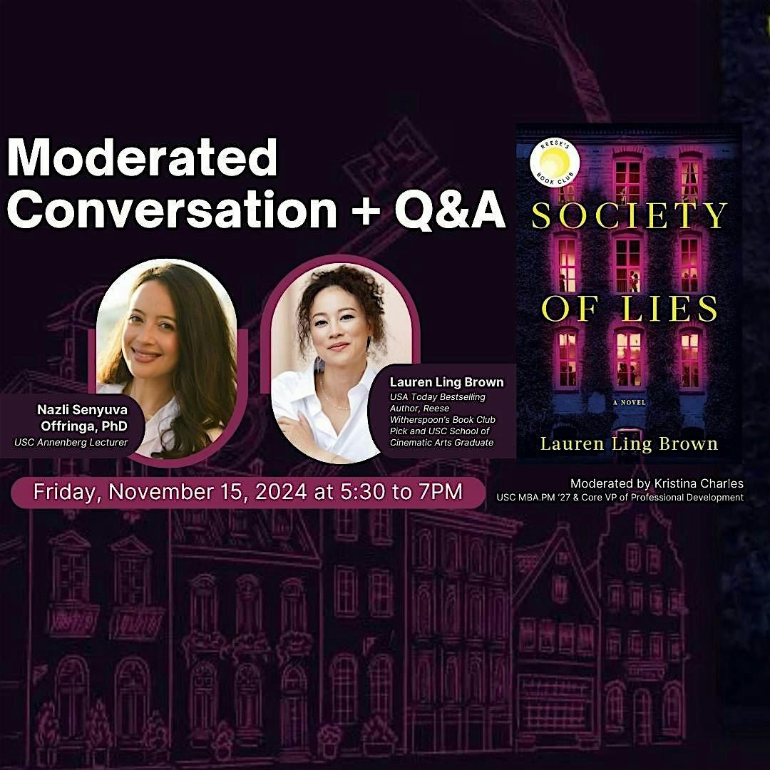 Moderated Discussion + Q&A with Lauren Ling Brown and Dr. Nazli Offringa