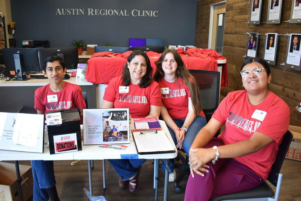 VOLUNTEER on 9\/6\/2025 for the Teen Heart Screen in Austin, TX