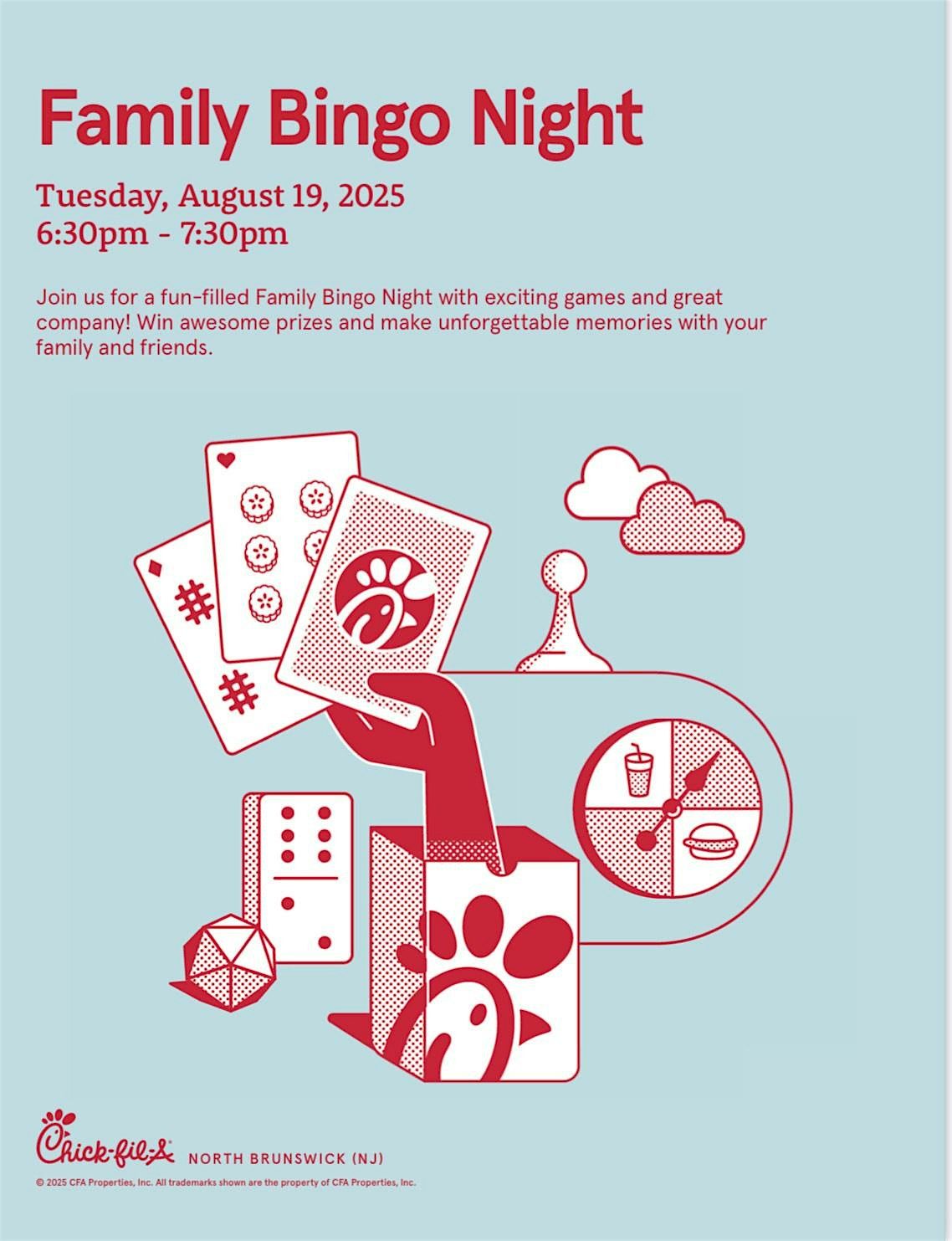 August Family Bingo Night