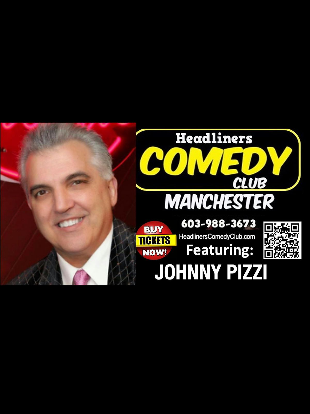 Comedian JOHNNY PIZZI  in Manchester NH