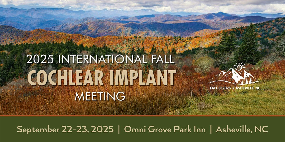 2025 Fall Cochlear Implant Meeting: Exhibitor Payment & Registration