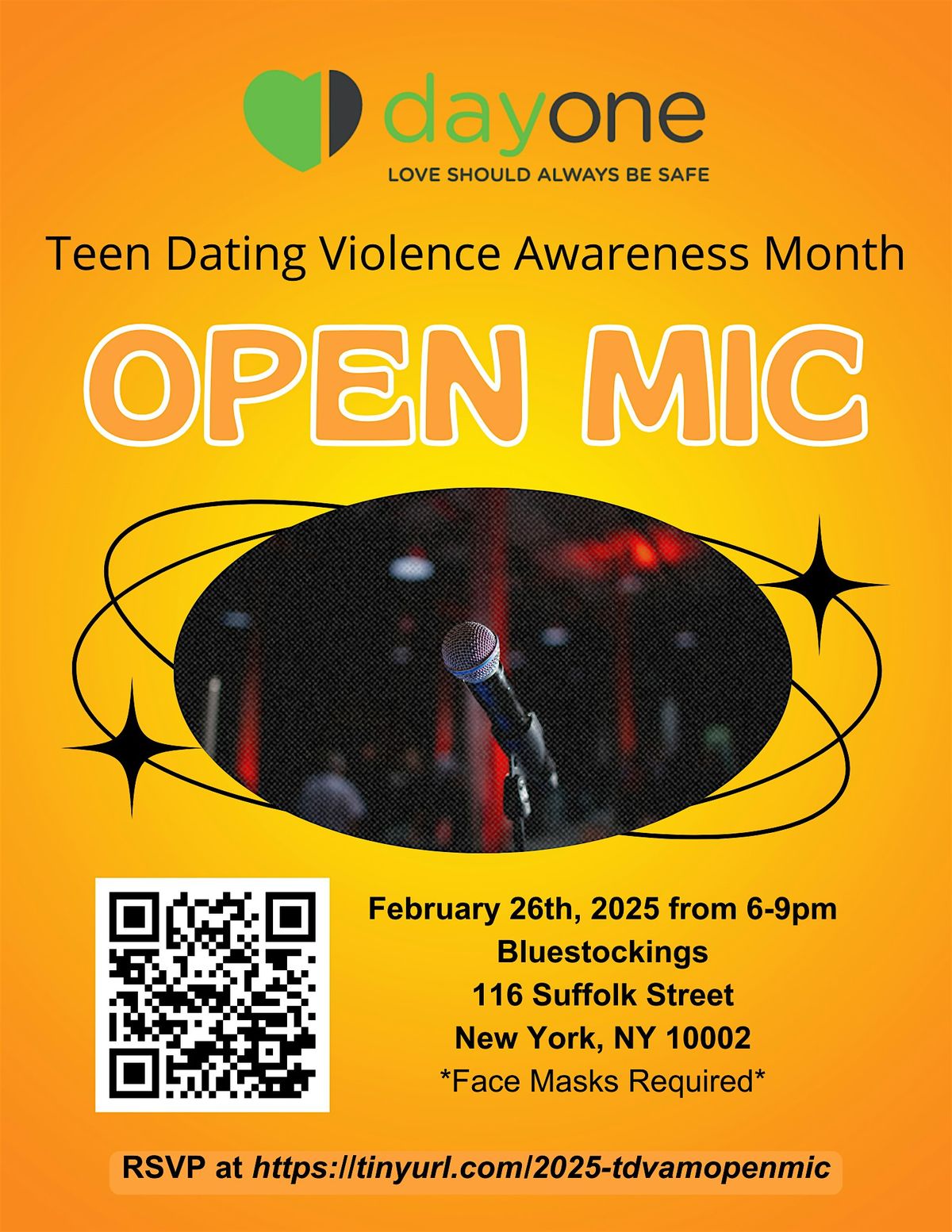 Teen Dating Violence Awareness Month Open Mic