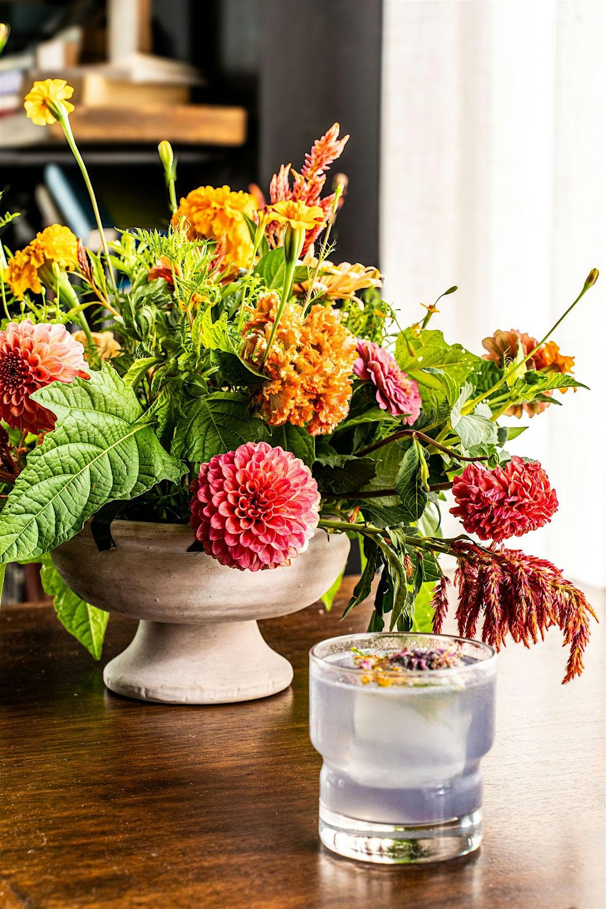 Booze & Bouquets: Flower Arrangement Class & Craft Cocktails