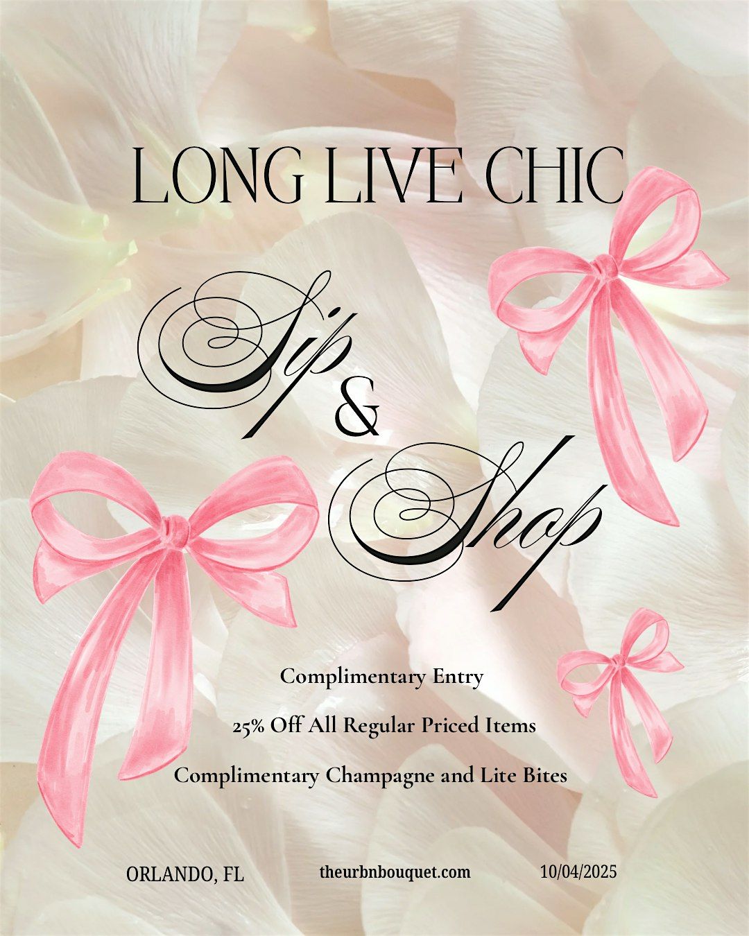 The URBN Bouquet Sip and Shop