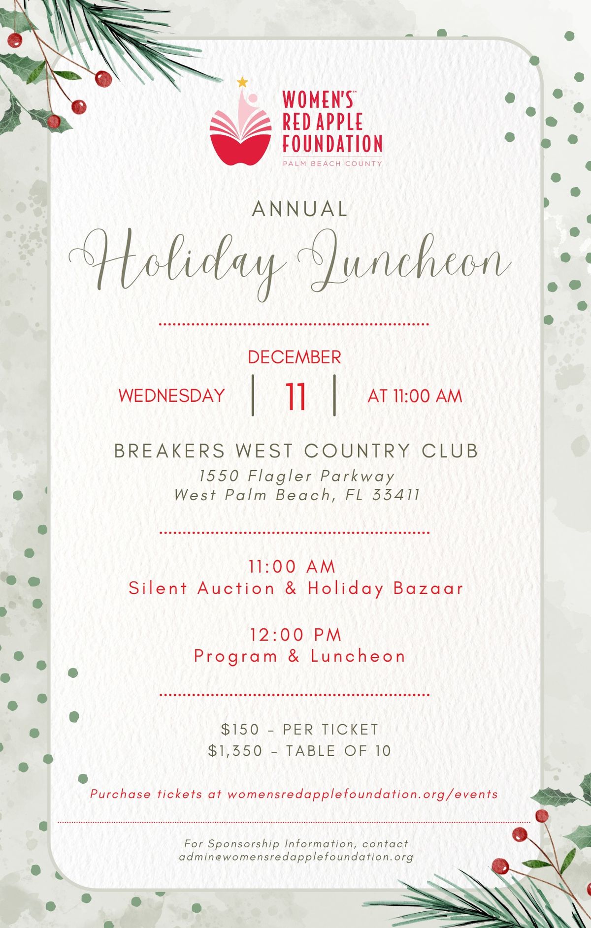 Annual Holiday Luncheon