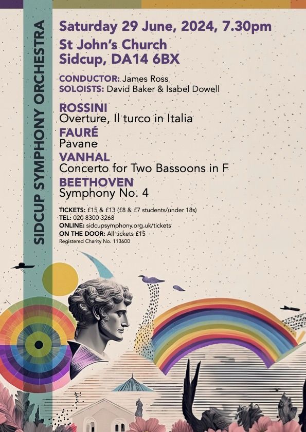 Concert: Rossini, Il turco in Italia; Vanhal Concerto for Two Bassoons; Beethoven, Symphony No. 4