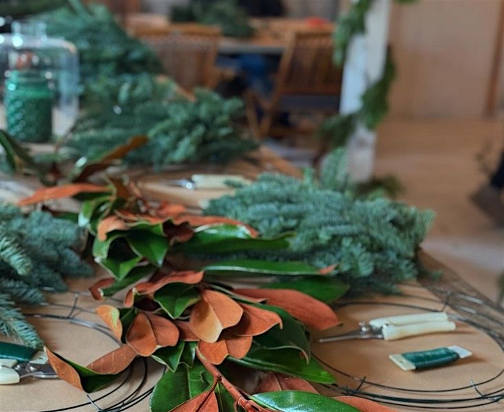Annual Holiday Wreath Making Workshop December 4th, 6:30pm