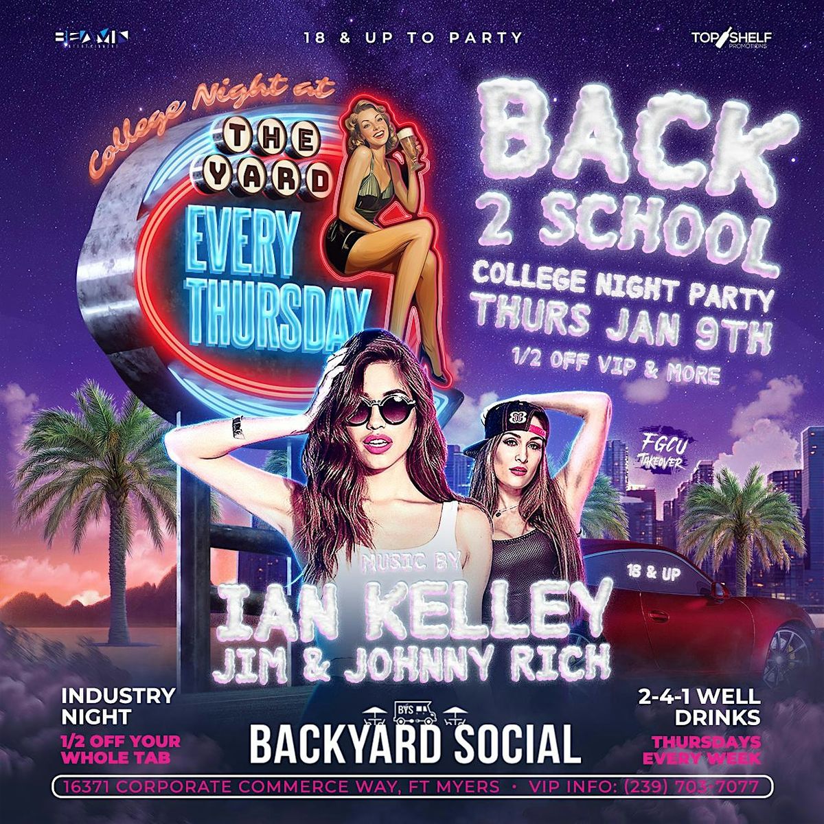 BACK 2  SCHOOL THURSDAYS "COLLEGE NIGHT" PARTY @ BACKYARD SOCIAL