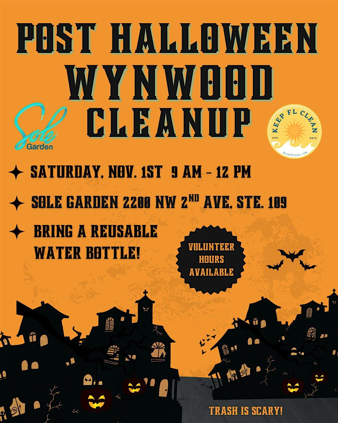 Post Halloween Wynwood Cleanup