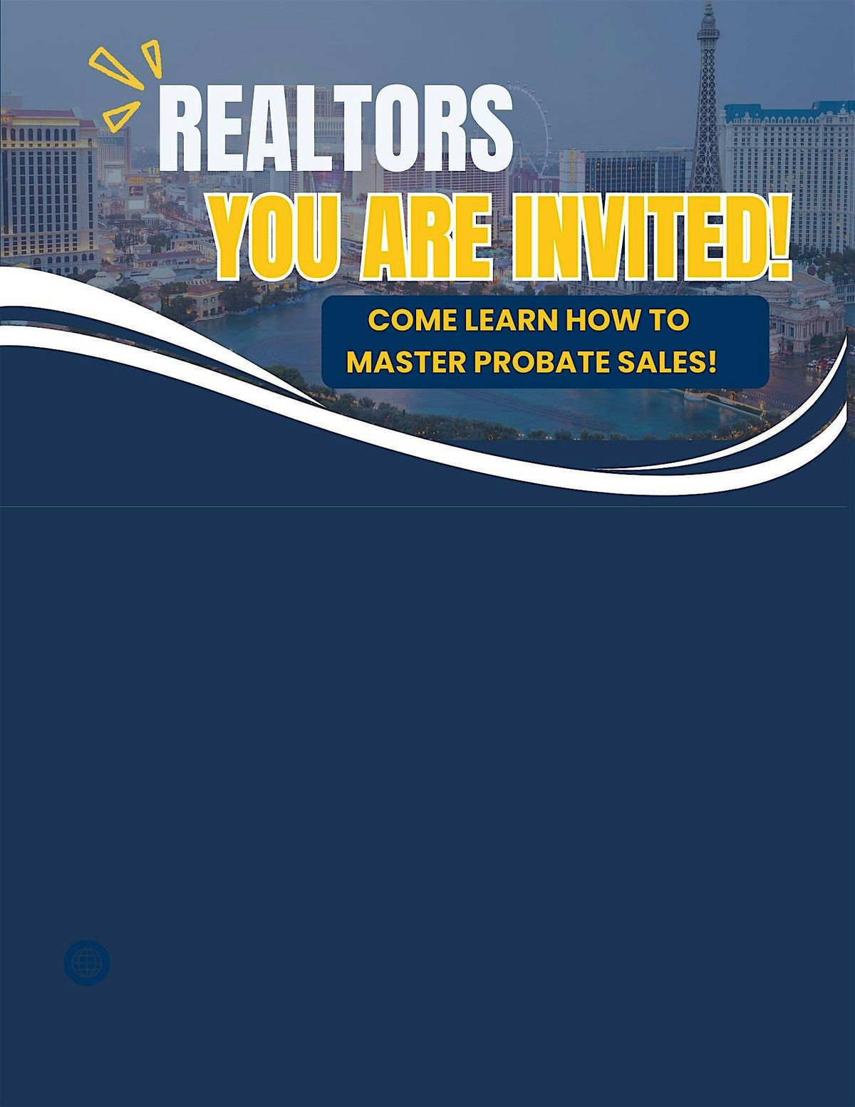 REALTORS MASTER Probate Sales- FREE NRED 3 Hours CE Class