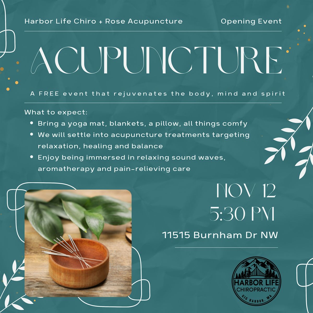 Acupuncture - Opening Event