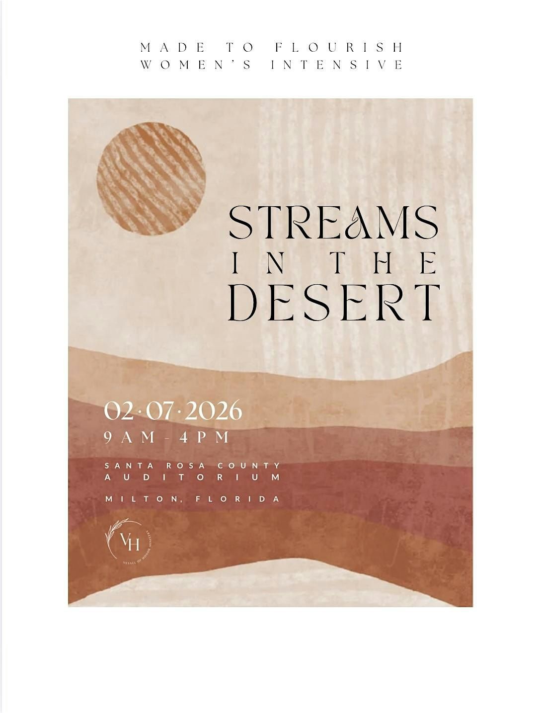 Made To Flourish Women\u2019s Intensive: STREAMS IN THE DESERT