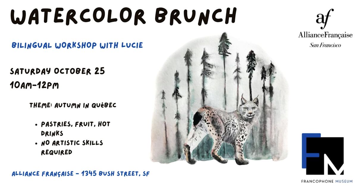 WATERCOLOR ART BRUNCH - Sat. October 25, 2025