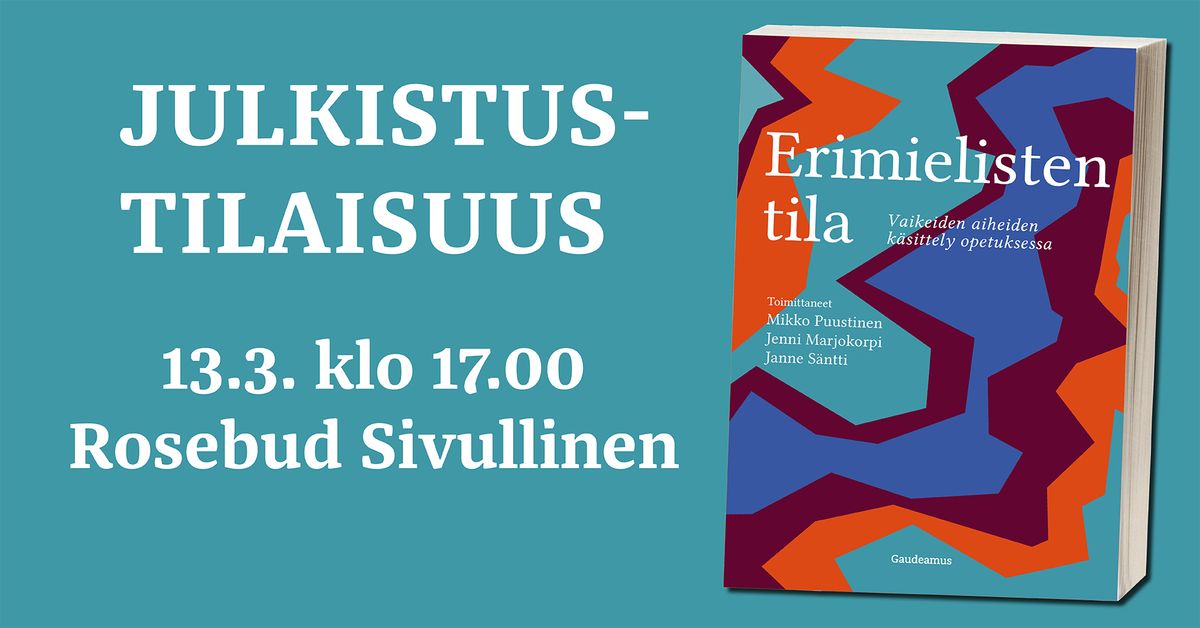 Kirjanjulkistus: Erimielisten tila