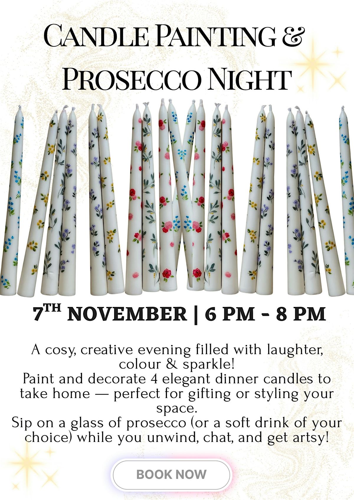 Candle Painting And Prosecco Night