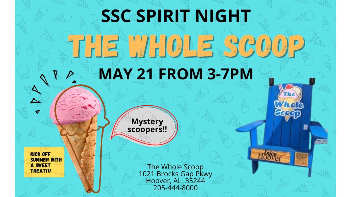  SSC Spirit Night at The Whole Scoop 