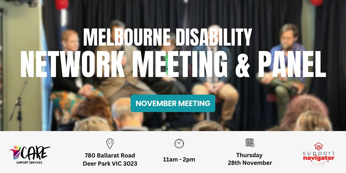 Melbourne Disability Network Meeting | November