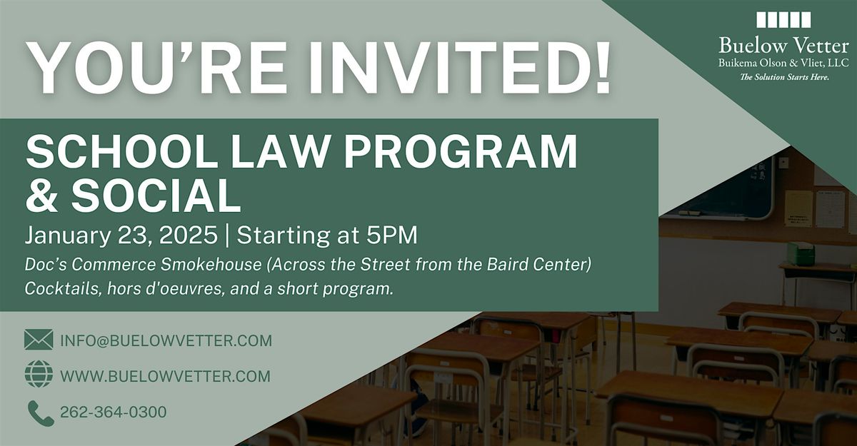 2025 School Law Program & Social