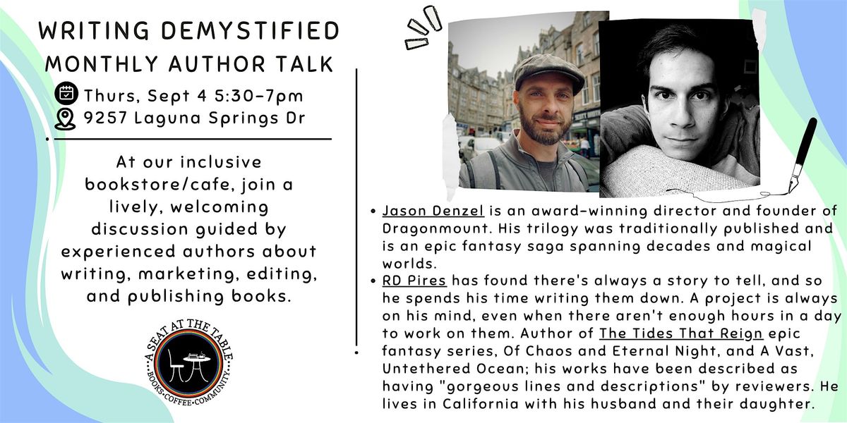 Writing Demystified and Book Launch