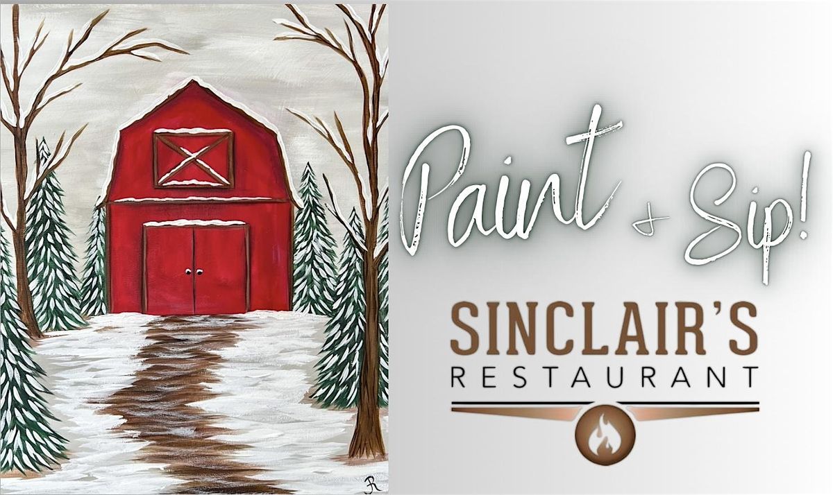 Winter Paint & Sip at Sinclair\u2019s!