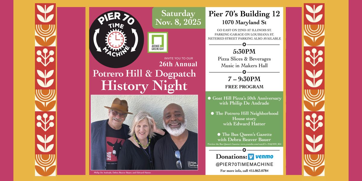 NEW LOCATION :: Potrero Hill & Dogpatch History Night