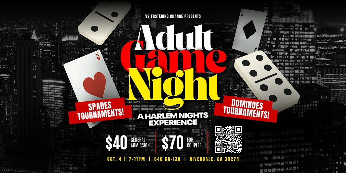 Harlem Night Theme" Adult Game Night