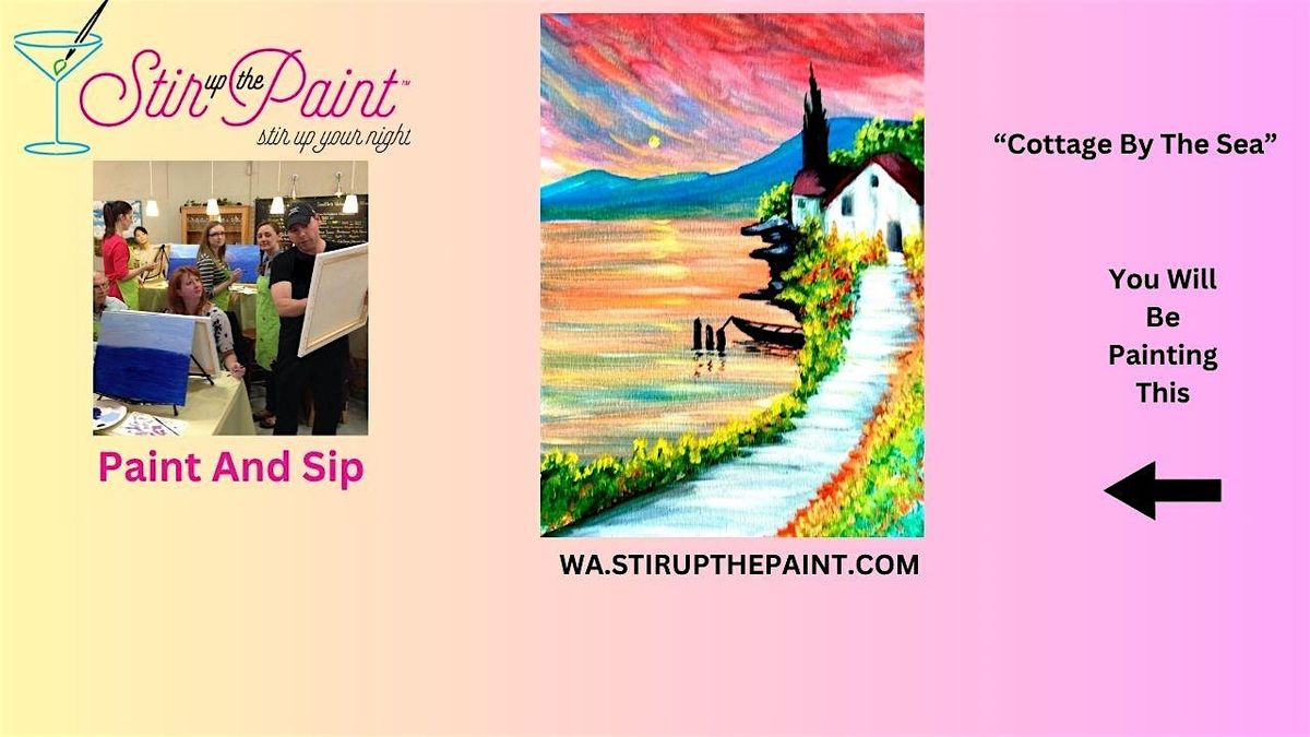 West Seattle Paint and Sip, Paint Party, Paint Night  (Wine Included)
