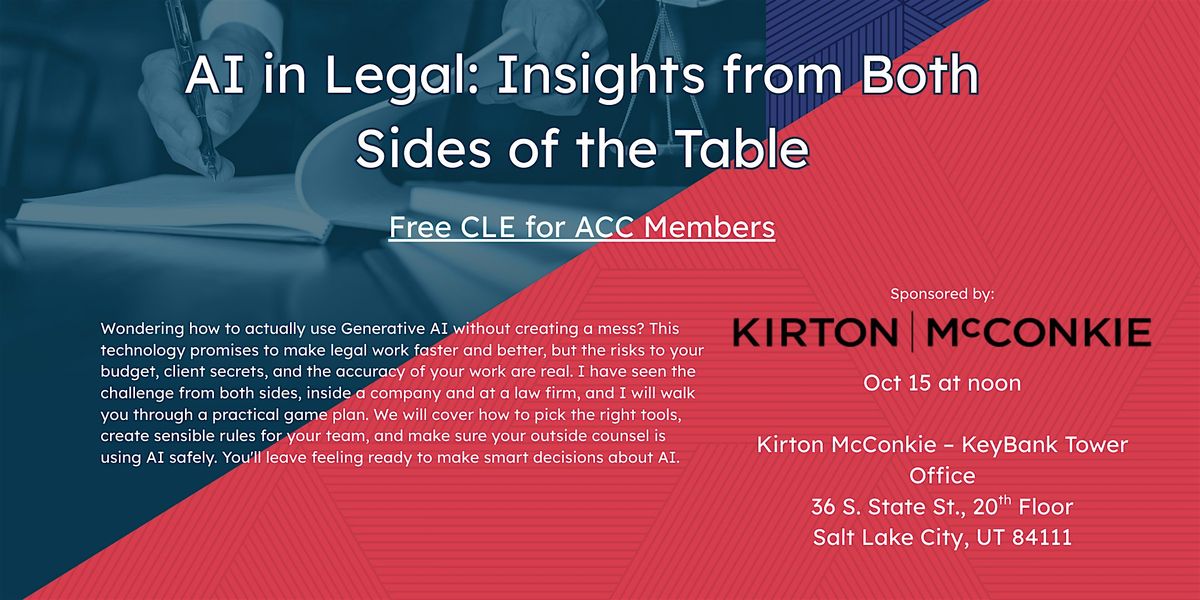 AI in Legal: Insights from Both Sides of the Table