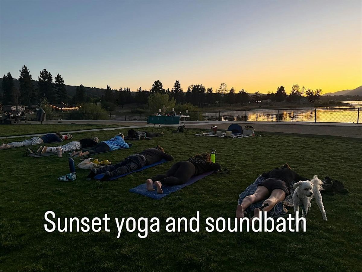 Sunset Yoga and Soundbath on the Lake