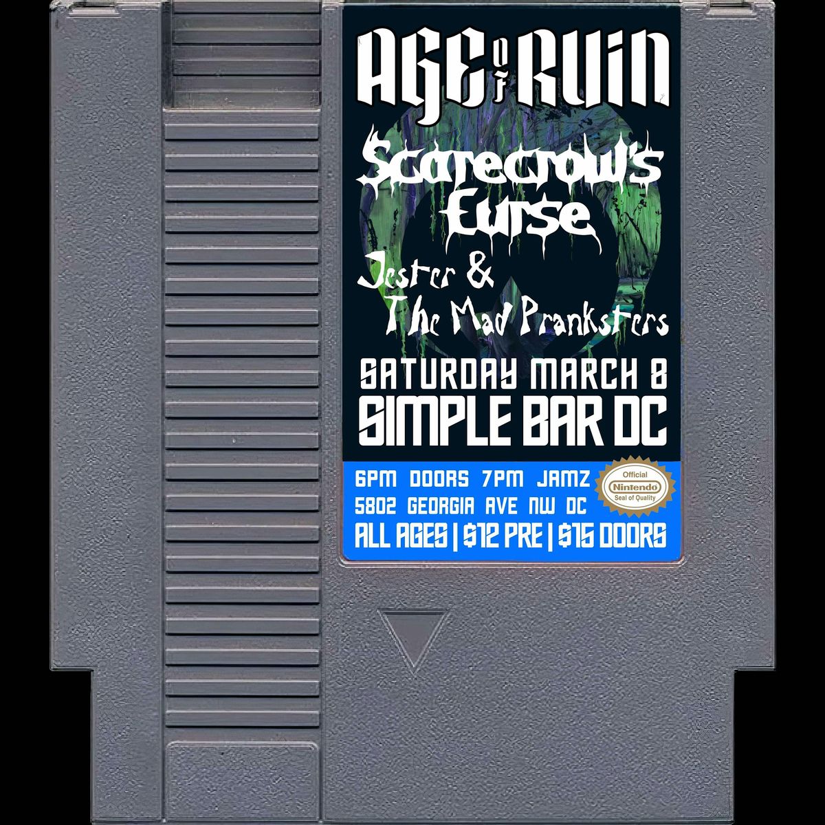 Age of Ruin with Scarecrow\u2019s Curse and Jester & the Mad Pranksters