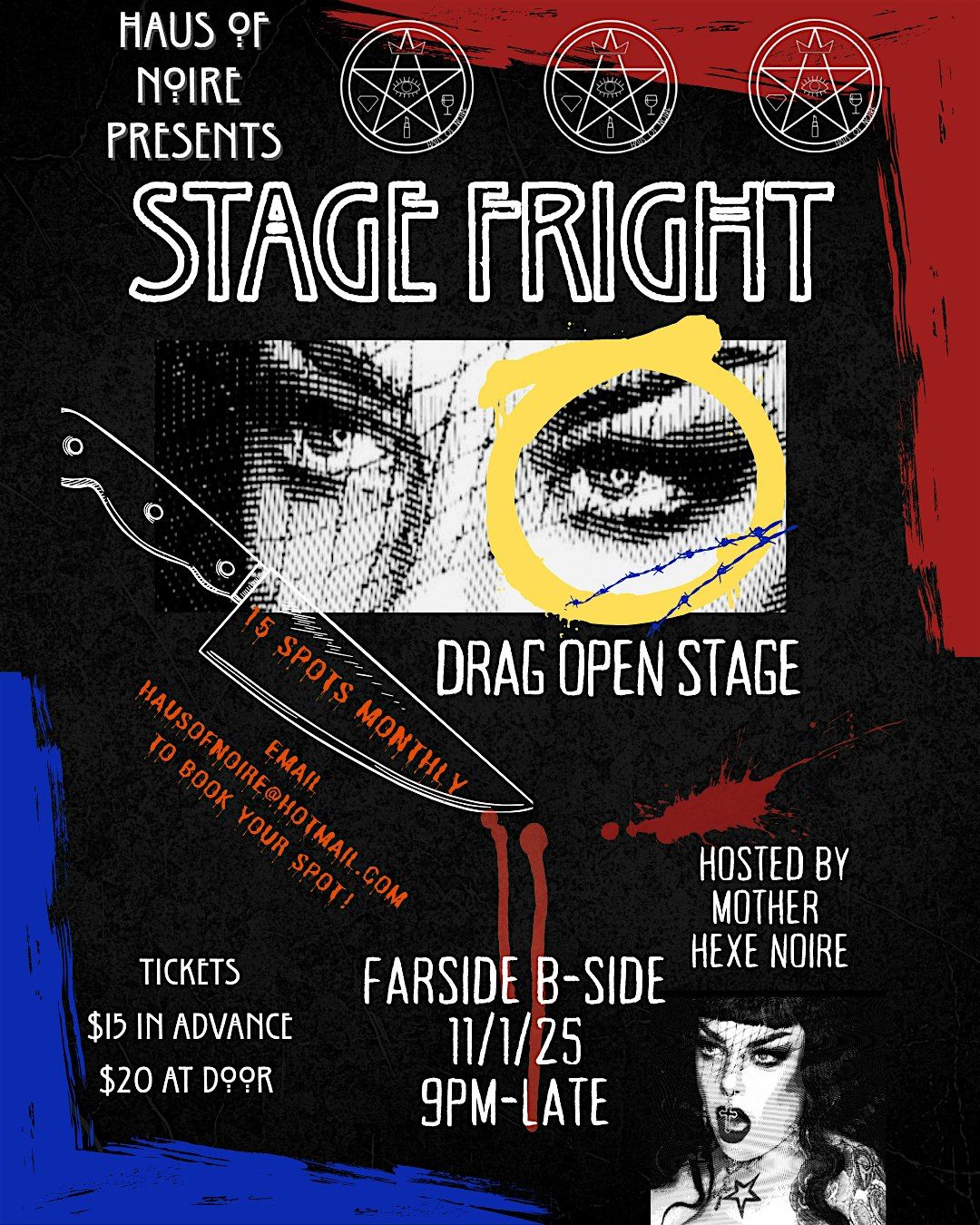 *STAGE FRIGHT*  DRAG OPEN STAGE