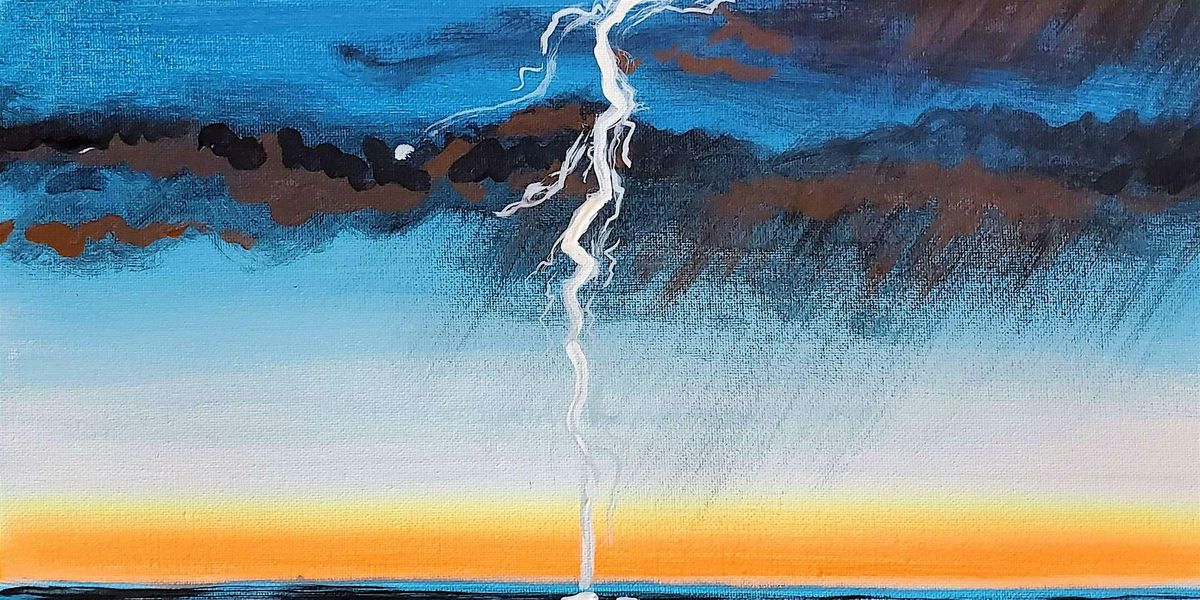 Lightning Over the Water - Paint and Sip by Classpop!\u2122