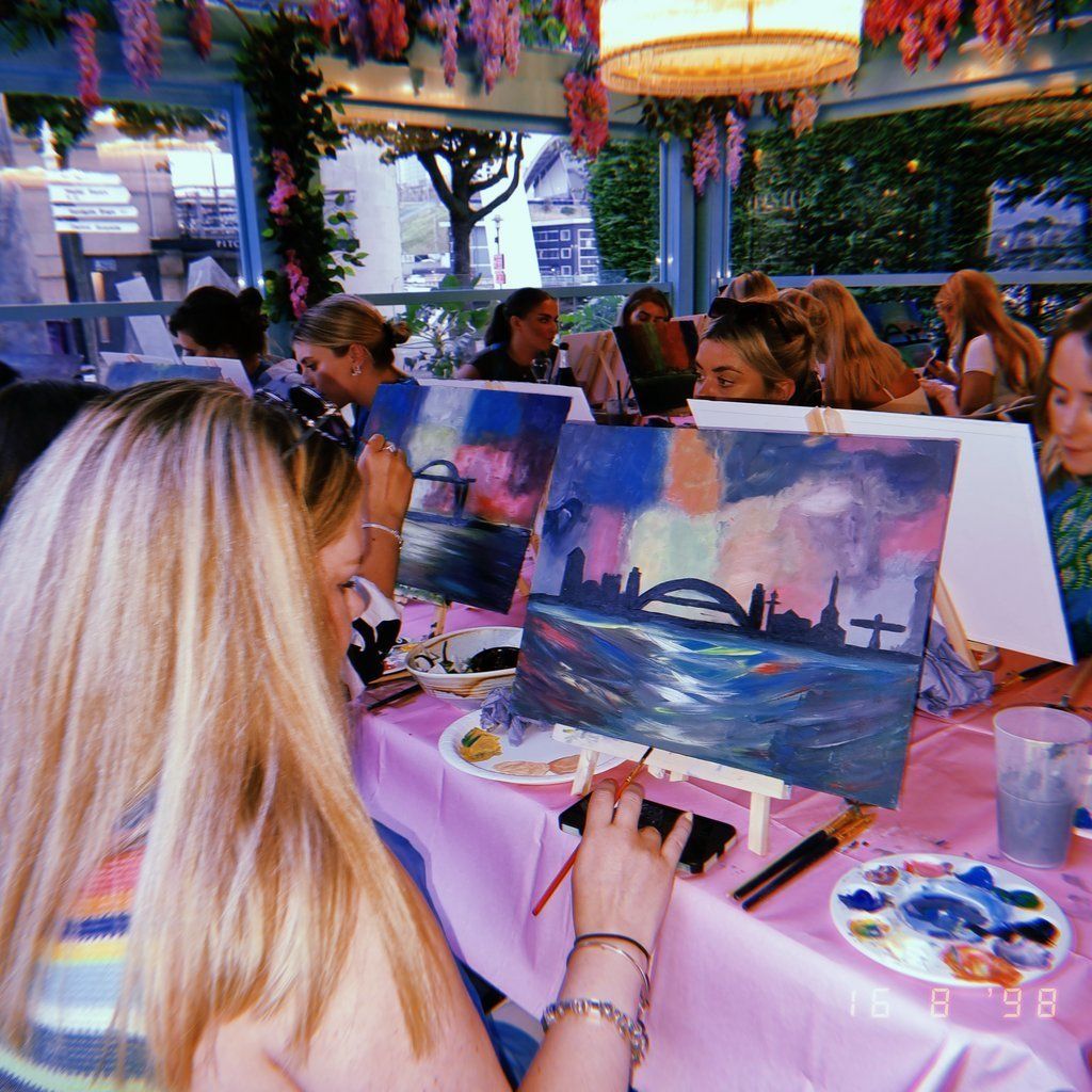 Boozy Brushes 90s\/ 00s Sip and Paint Art Party! Newcastle
